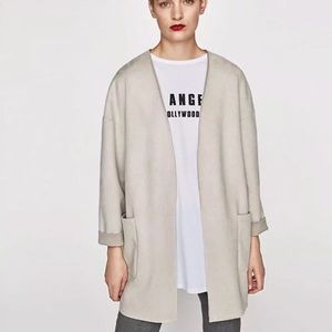 Zara Faux Suede Coat